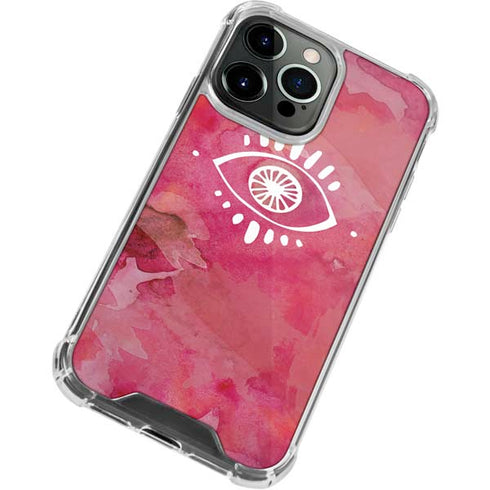 Desert Evil Eye iPhone 14 Pro Clear Case